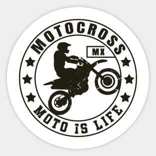 Dirt Bike and Motocross Lifesyle | Moto Is Life Sticker